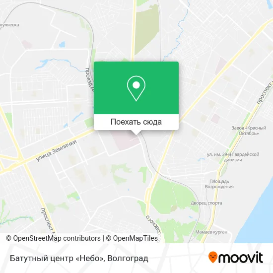 Карта Батутный центр «Небо»