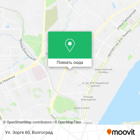 Карта Ул. Зорге 60