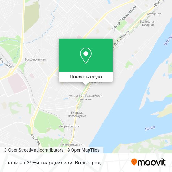 Карта парк на 39–й гвардейской