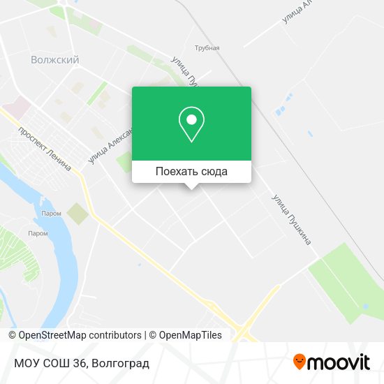 Карта МОУ СОШ 36