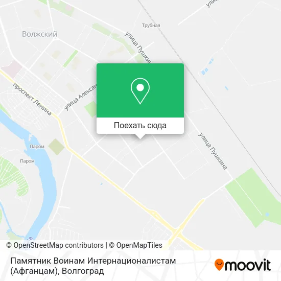Карта Памятник Воинам Интернационалистам (Афганцам)