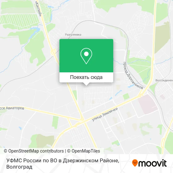 Карта УФМС России по ВО в Дзержинском Районе