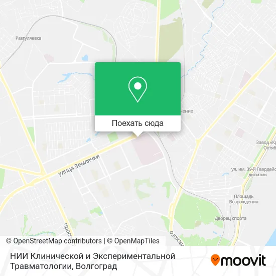 Карта НИИ Клинической и Экспериментальной Травматологии