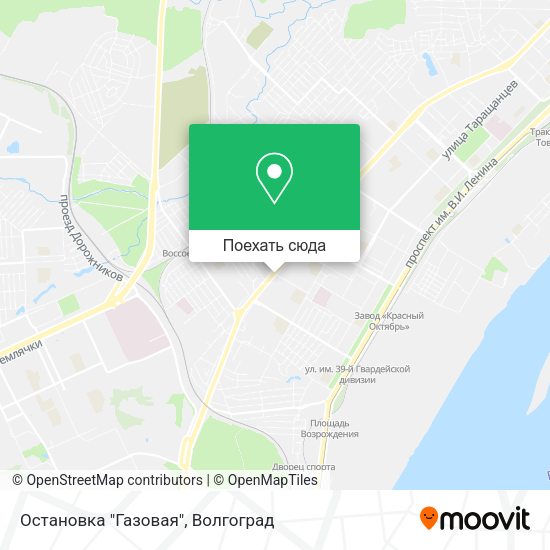 Карта Остановка "Газовая"