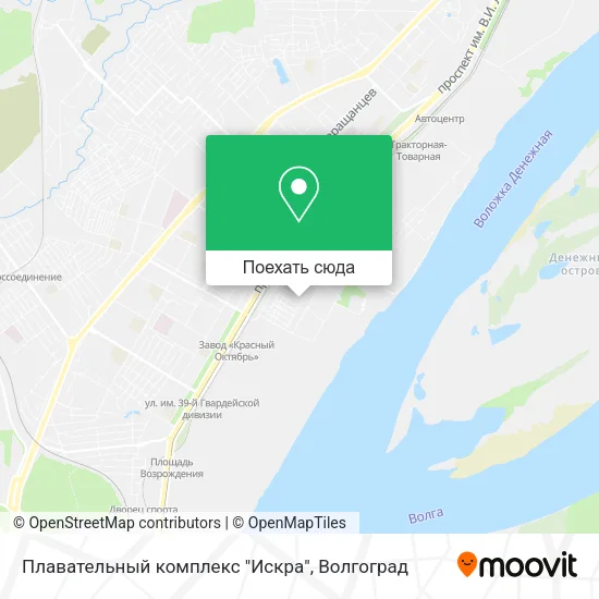 Карта Плавательный комплекс "Искра"