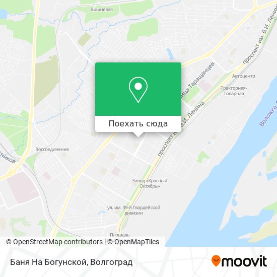 Карта Баня На Богунской