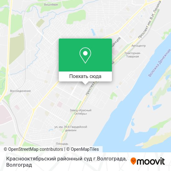 Карта Краснооктябрьский районный суд г.Волгограда