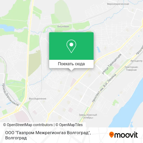 Карта ООО "Газпром Межрегионгаз Волгоград"