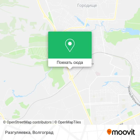 Карта Разгуляевка