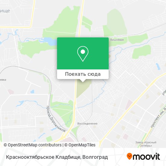 Карта Краснооктябрьское Кладбище