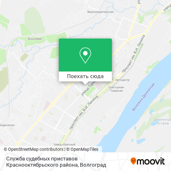 Карта Служба судебных приставов Краснооктябрьского района