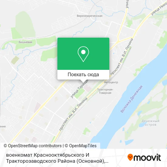 Карта военкомат Краснооктябрьского И Тракторозаводского Района (Основной)