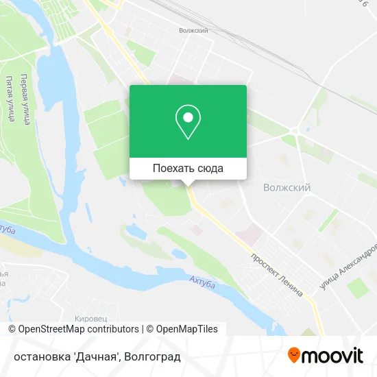 Карта остановка 'Дачная'