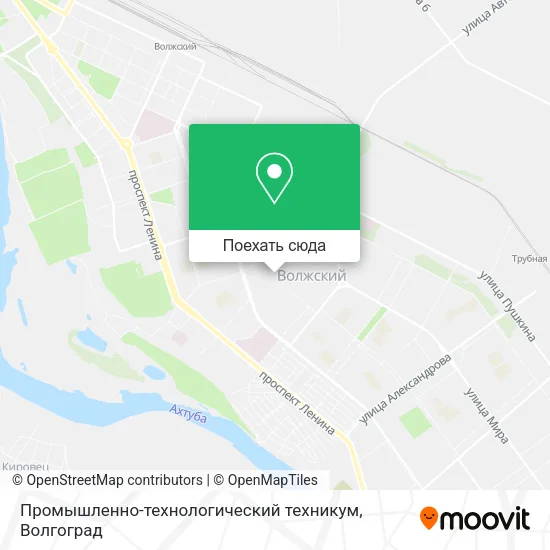 Карта Промышленно-технологический техникум