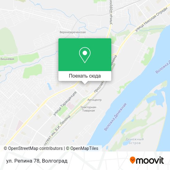 Карта ул. Репина 78