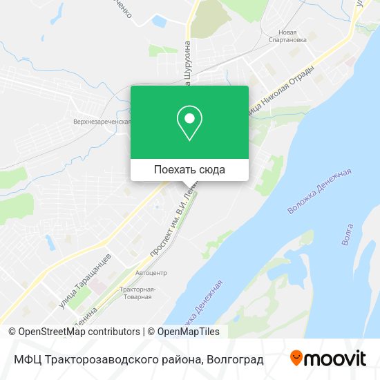Карта МФЦ Тракторозаводского района