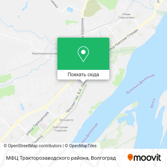 Карта МФЦ Тракторозаводского района