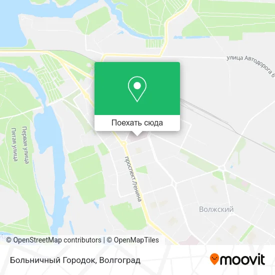 Карта Больничный Городок