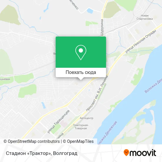 Карта Стадион «Трактор»