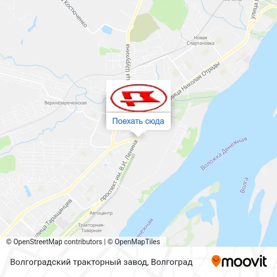 Карта Волгоградский тракторный завод