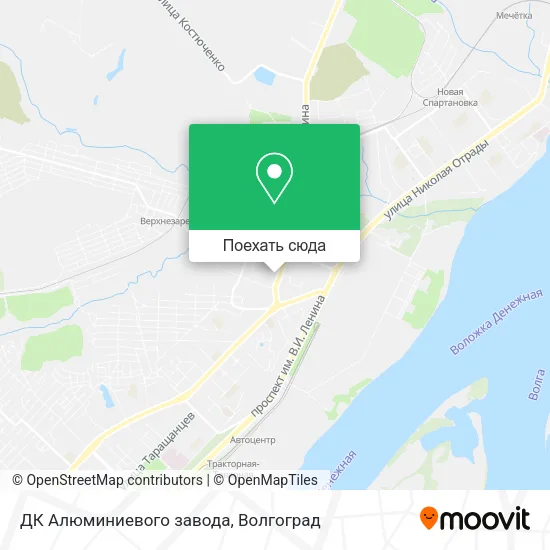 Карта ДК Алюминиевого завода