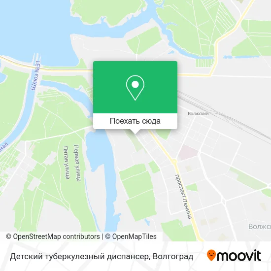 Карта Детский туберкулезный диспансер
