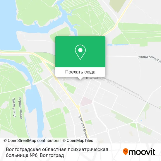 Карта Волгоградская областная психиатрическая больница №6