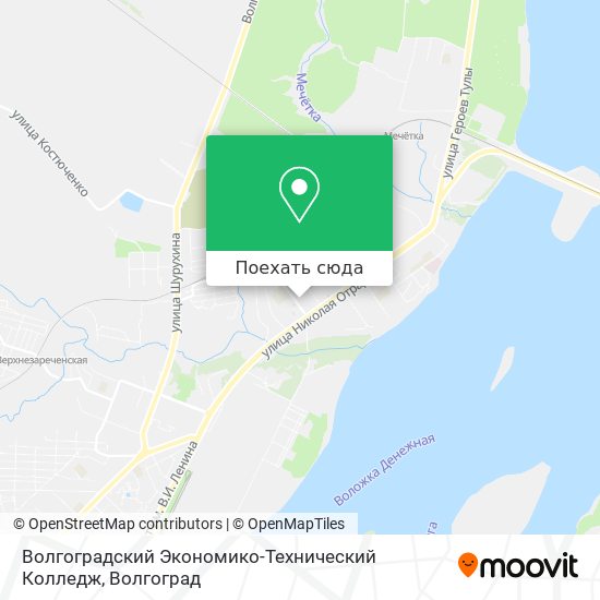 Карта Волгоградский Экономико-Технический Колледж