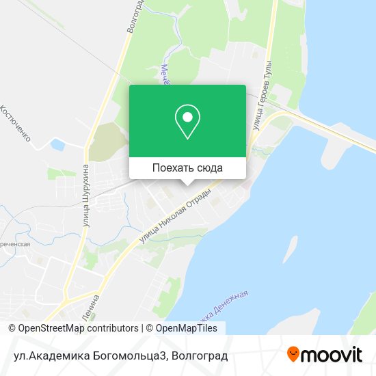 Карта ул.Академика Богомольца3