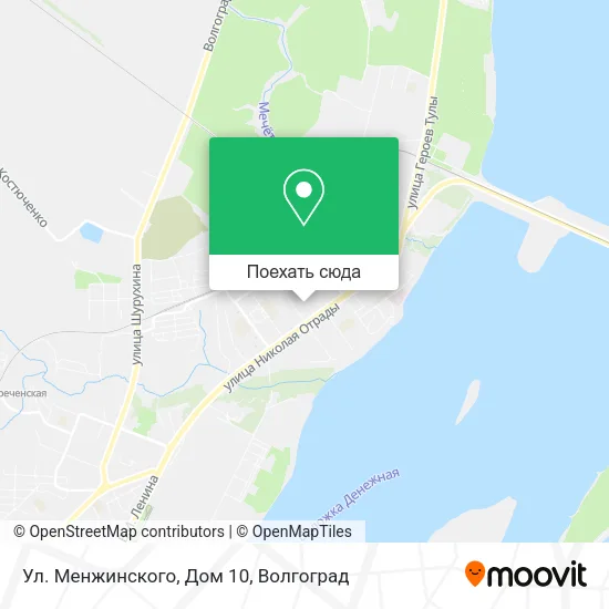 Карта Ул. Менжинского, Дом 10
