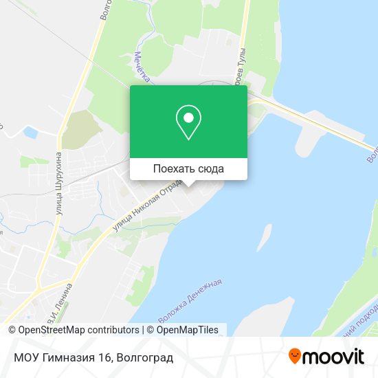 Карта МОУ Гимназия 16