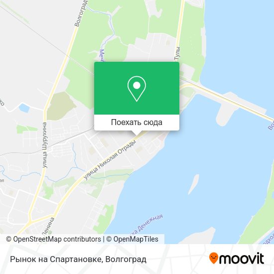 Карта Рынок на Спартановке