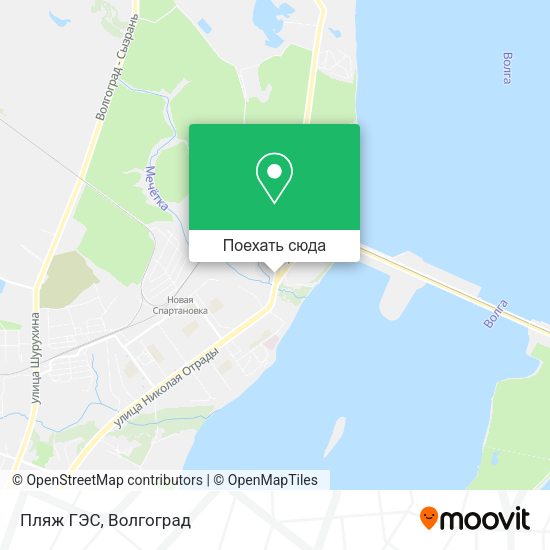 Карта Пляж ГЭС