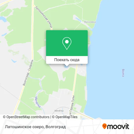 Карта Латошинское озеро