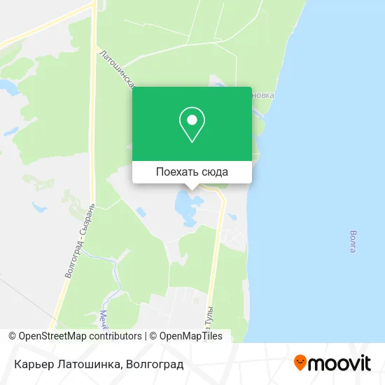Карта Карьер Латошинка