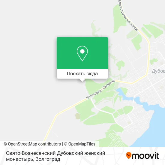 Карта Свято-Вознесенский Дубовский женский монастырь
