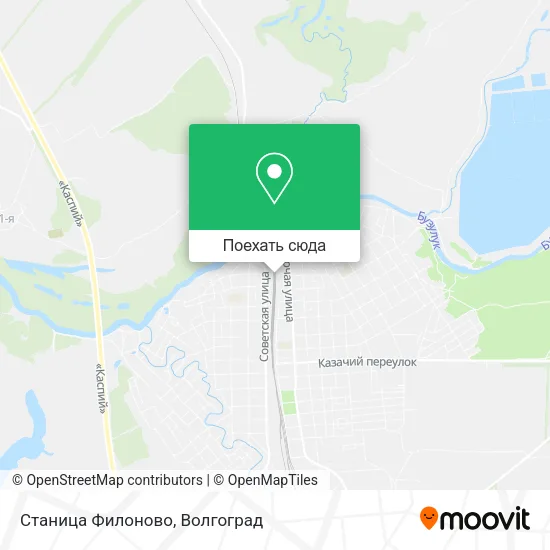 Карта Станица Филоново