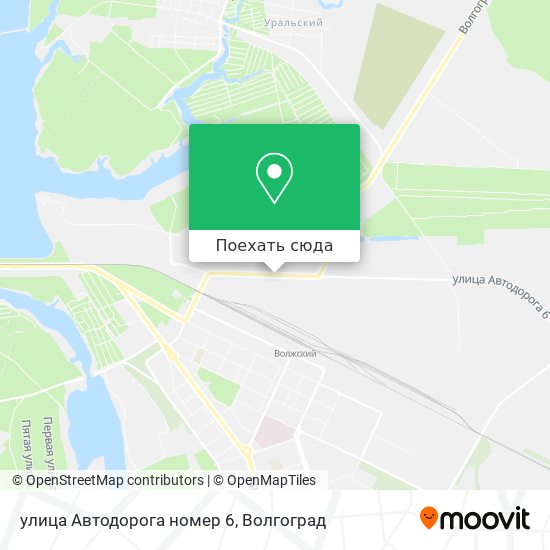 Карта улица Автодорога номер 6