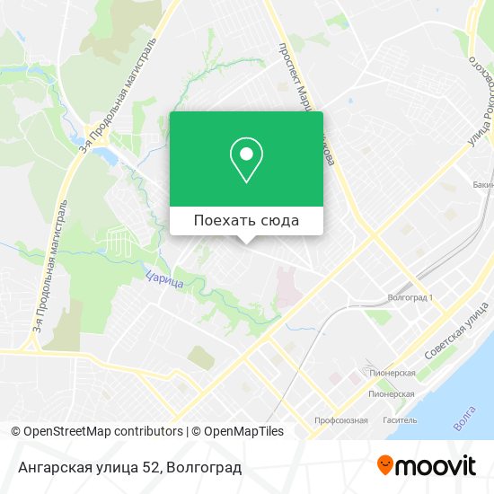 Карта Ангарская улица 52