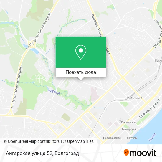 Карта Ангарская улица 52