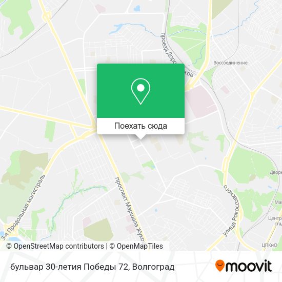 Карта бульвар 30-летия Победы 72