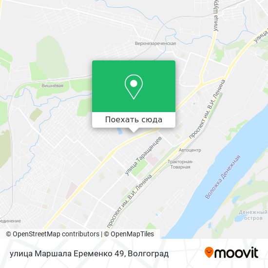 Карта улица Маршала Еременко 49