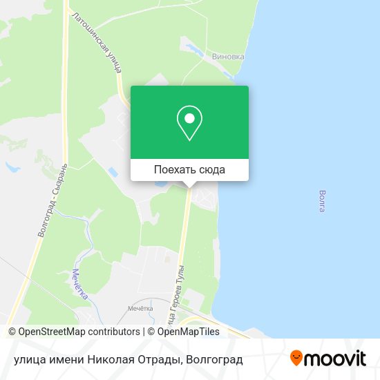 Карта улица имени Николая Отрады
