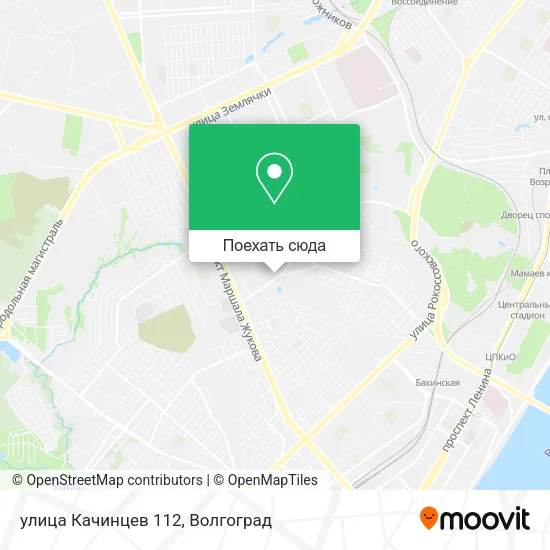 Карта улица Качинцев 112