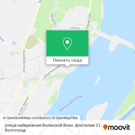 Карта улица набережная Волжской Воен. флотилии 21