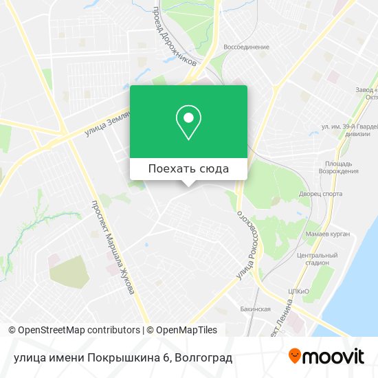 Карта улица имени Покрышкина 6