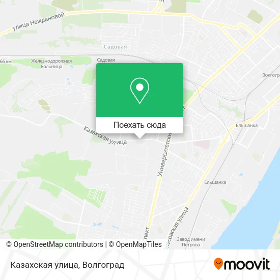 Карта Казахская улица