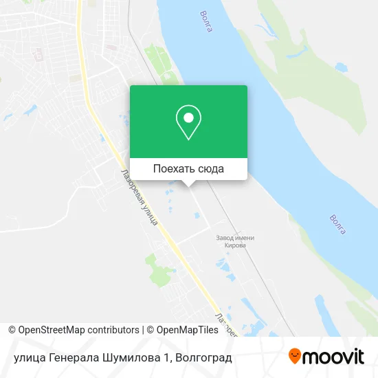 Карта улица Генерала Шумилова 1
