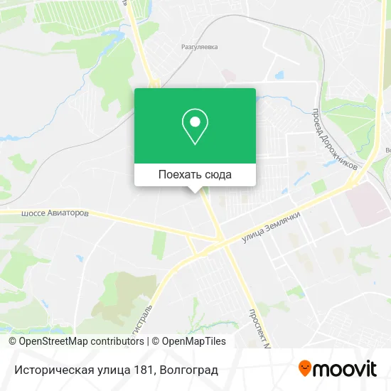 Карта Историческая улица 181