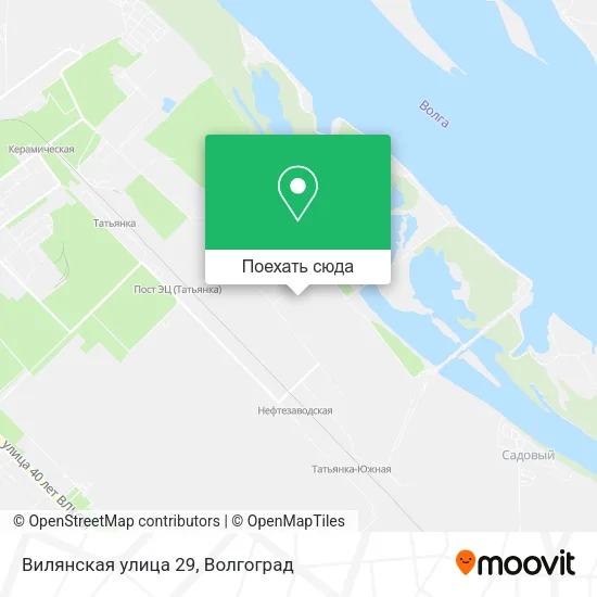 Карта Вилянская улица 29